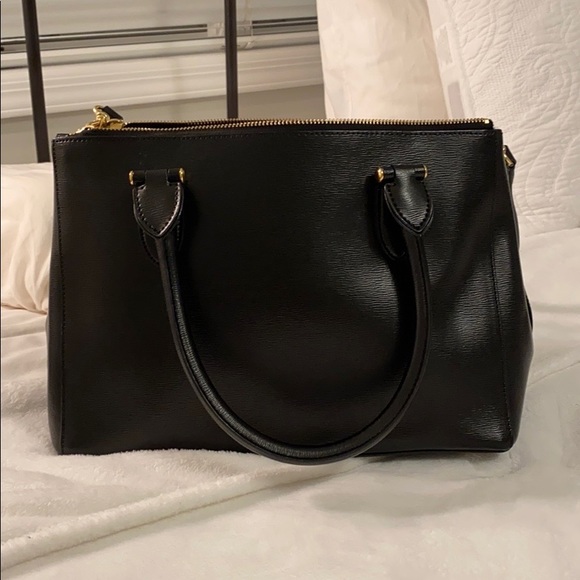 Ralph Lauren Newbury Satchell, black, EUC - Picture 2 of 5